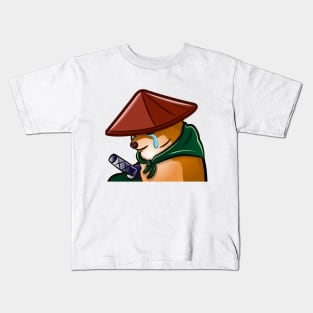 Samurai Cheems Dog Meme T-Shirt Kids T-Shirt